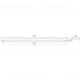 meubelgreeplijst antiek brons 340mm (boormaat 320mm)
